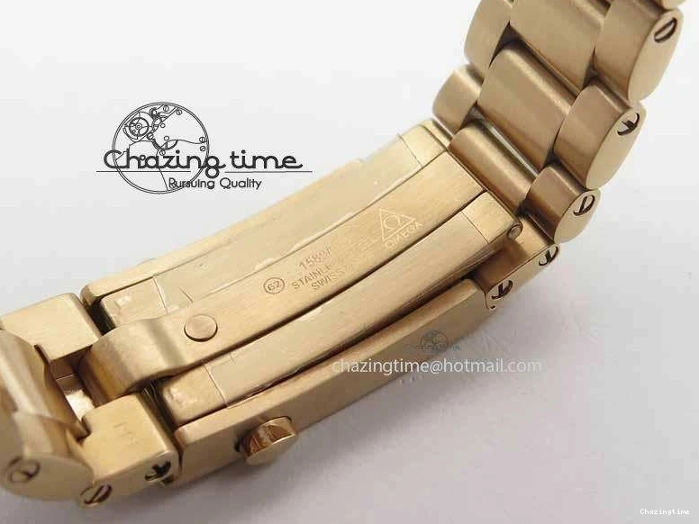 0305 Efficient Planet Ocean GMT 43.5mm RG V6F 1:1 Best Edition Black Dial On RG Bracelet A 8182